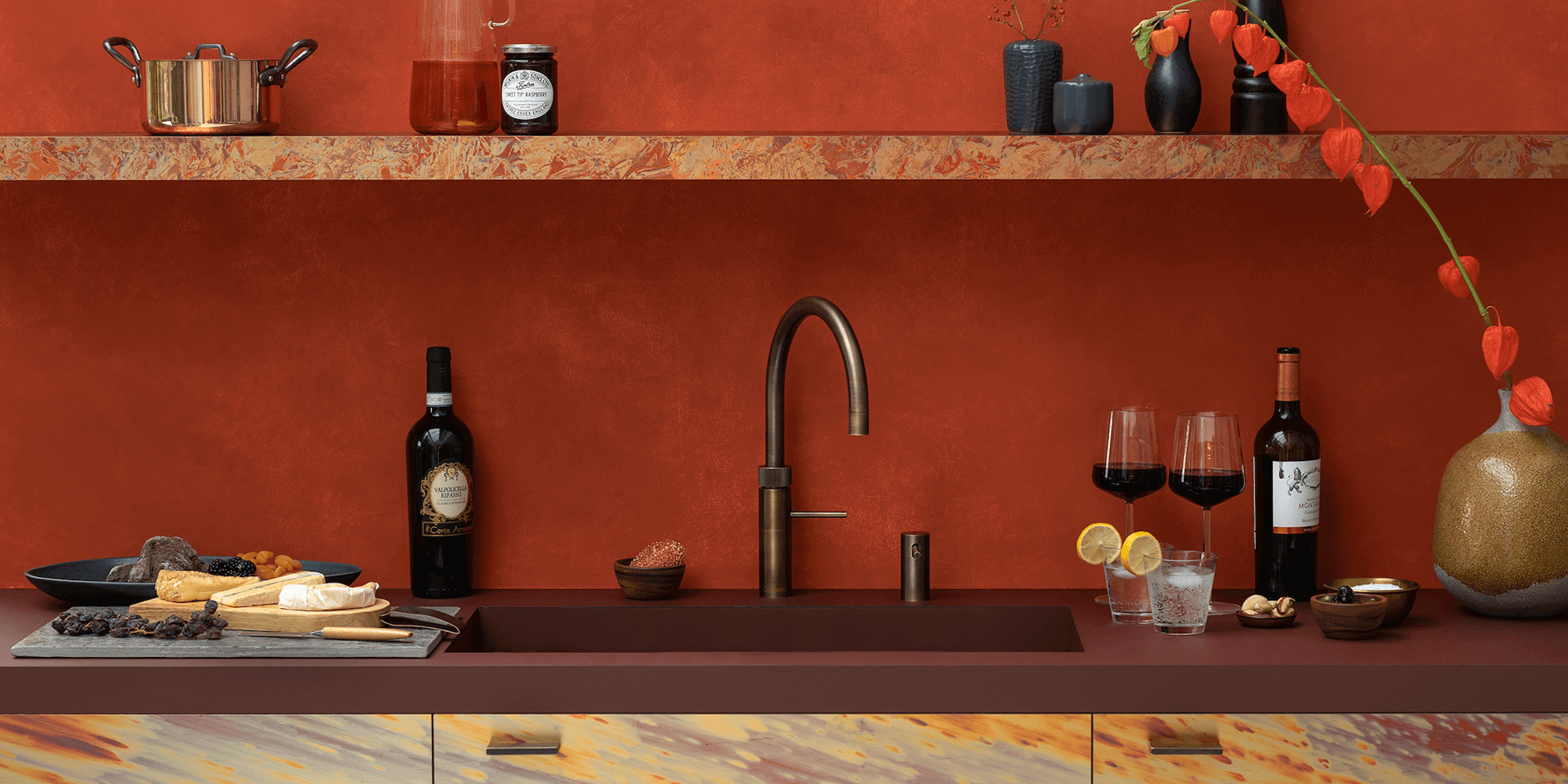 Quooker Wasserhahn-Messing-Patina-Bronze-modern