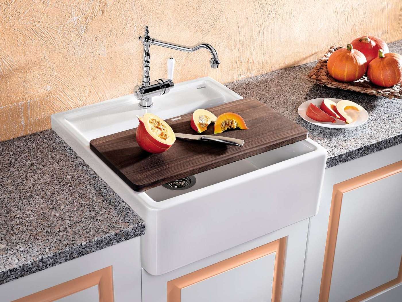 Blanco Keramikspüle Landhausstil Weiß