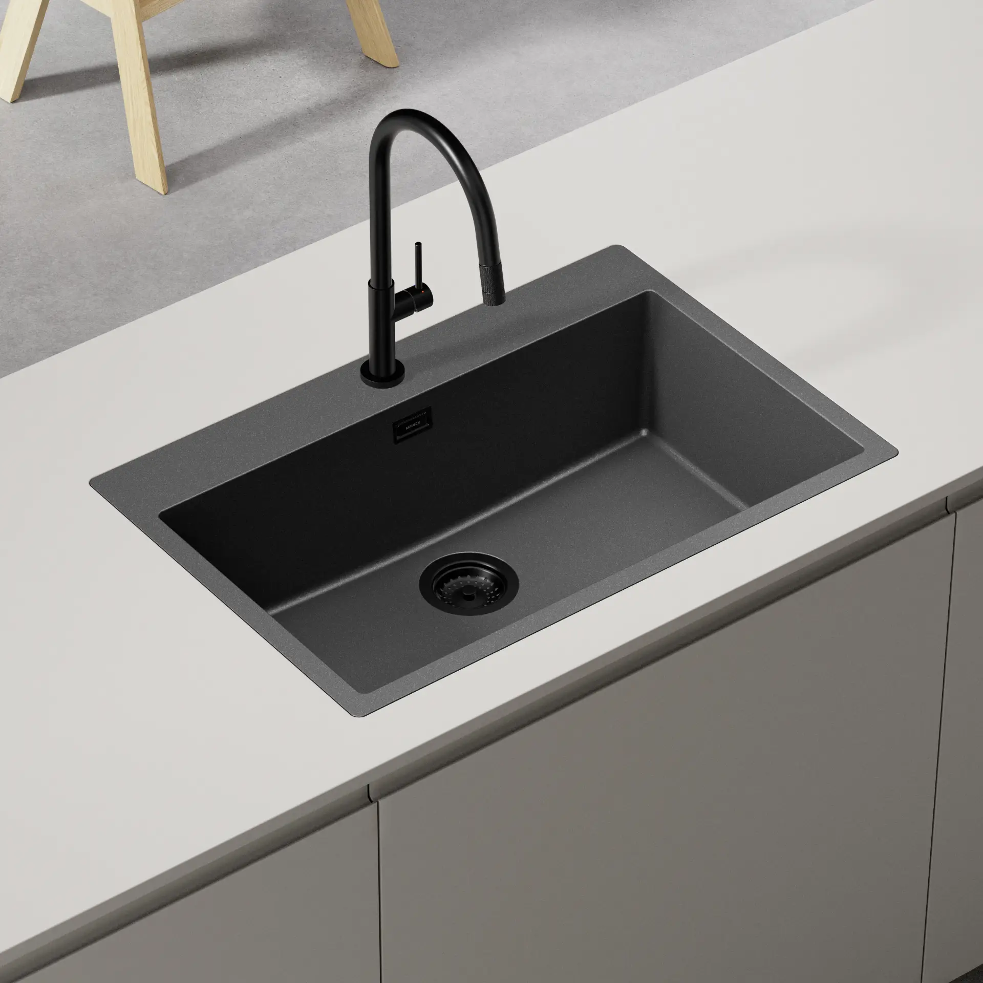 Schock spüle kaia cristadur plus stone tiefes becken