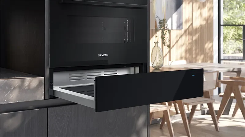 Siemens dampfschublade schwarz backofen